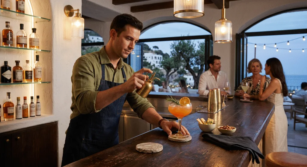  Bar presentation with sustainable glassware enhancing guest experience