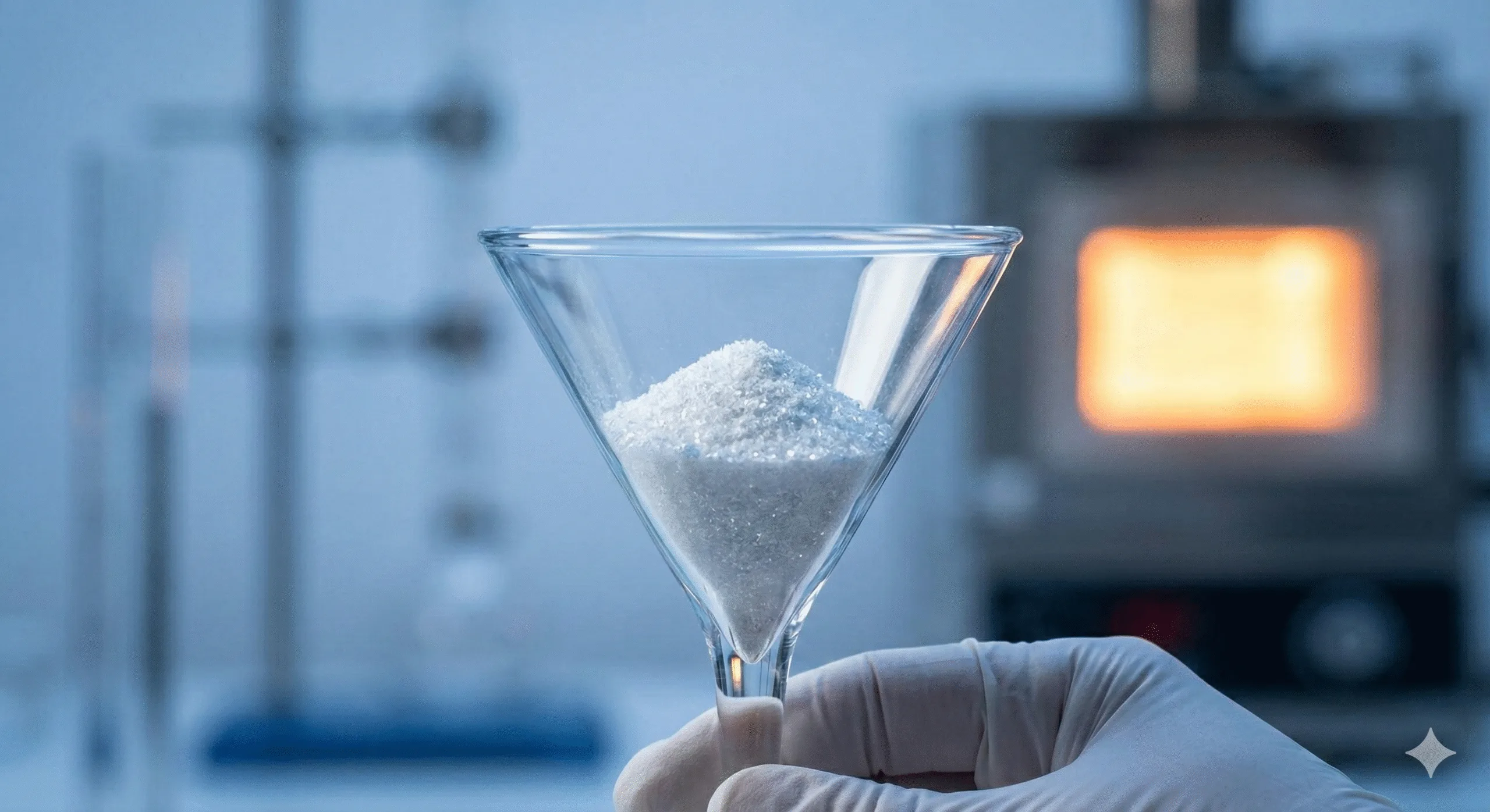 Artisanal mouth-blown lead-free crystalline production process