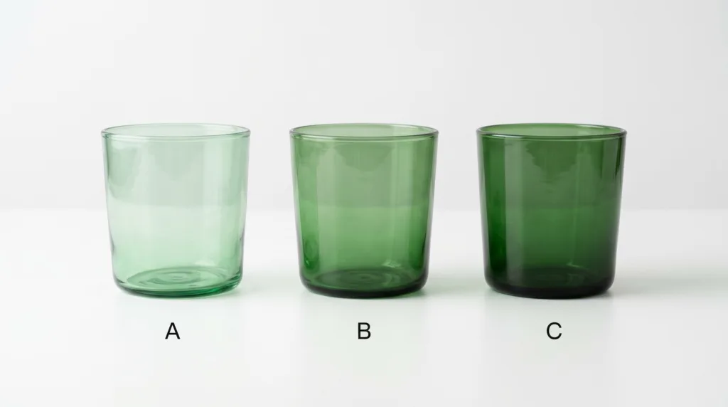 Why You Can’t Just Ask for “5% Less Green” in Mass-Colored Glass Glass color approval options for buyer evaluation