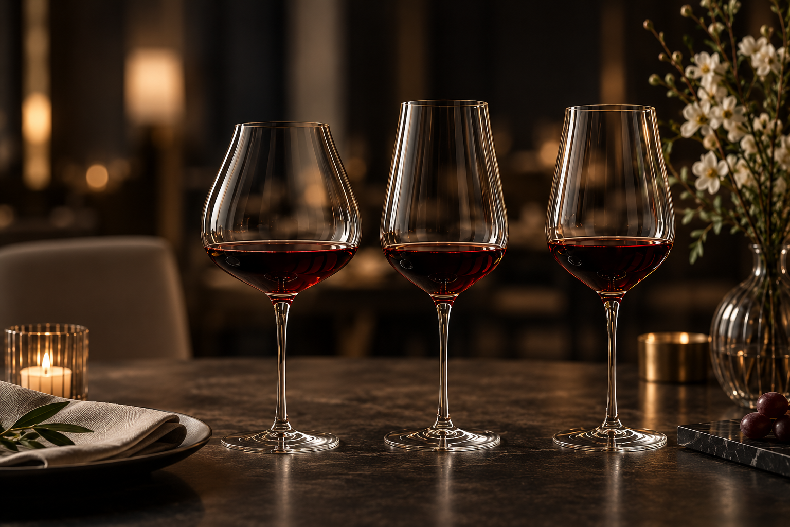 Ultra-thin glassware collection