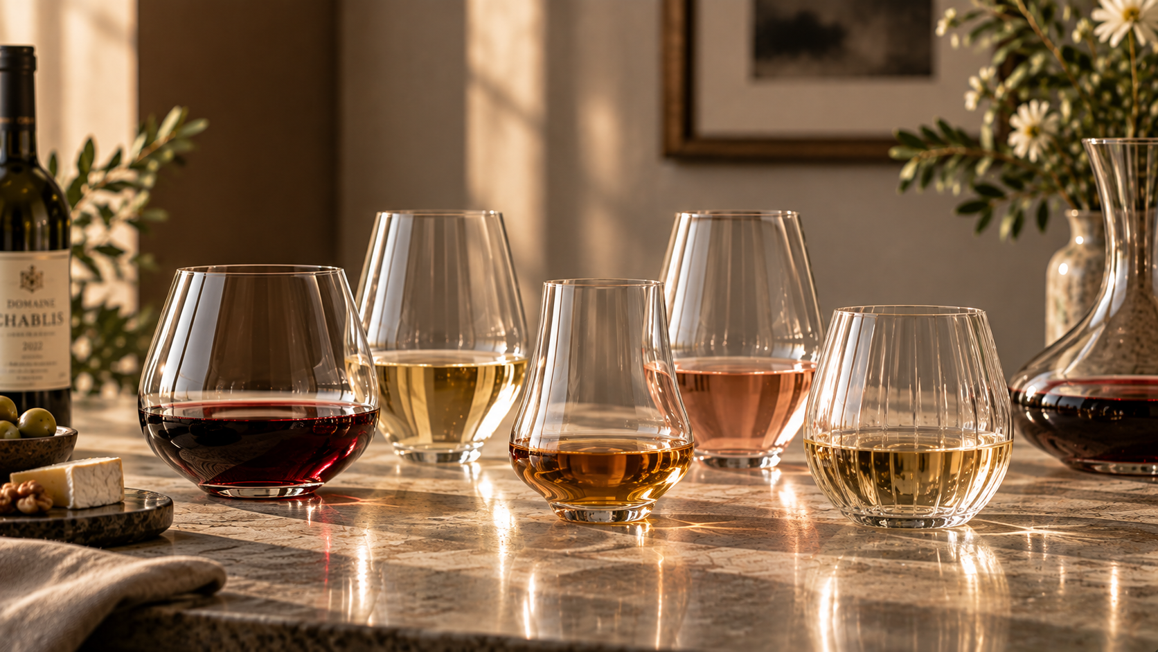 Textured carafes and pourers
