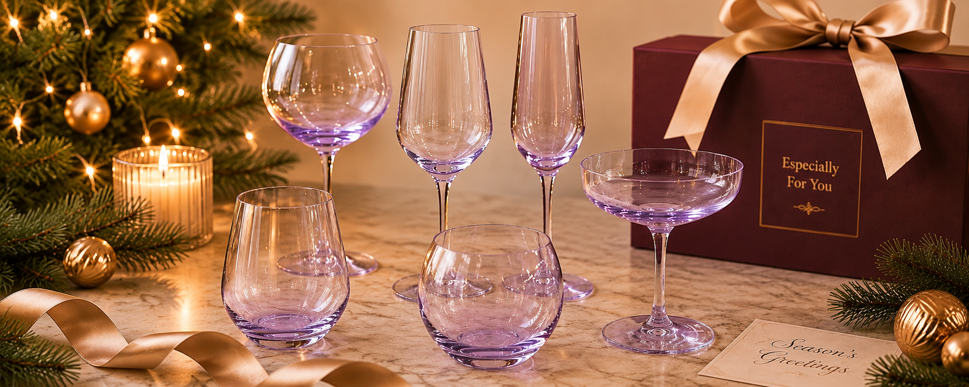 Solid colour glassware in a rich opaque finish