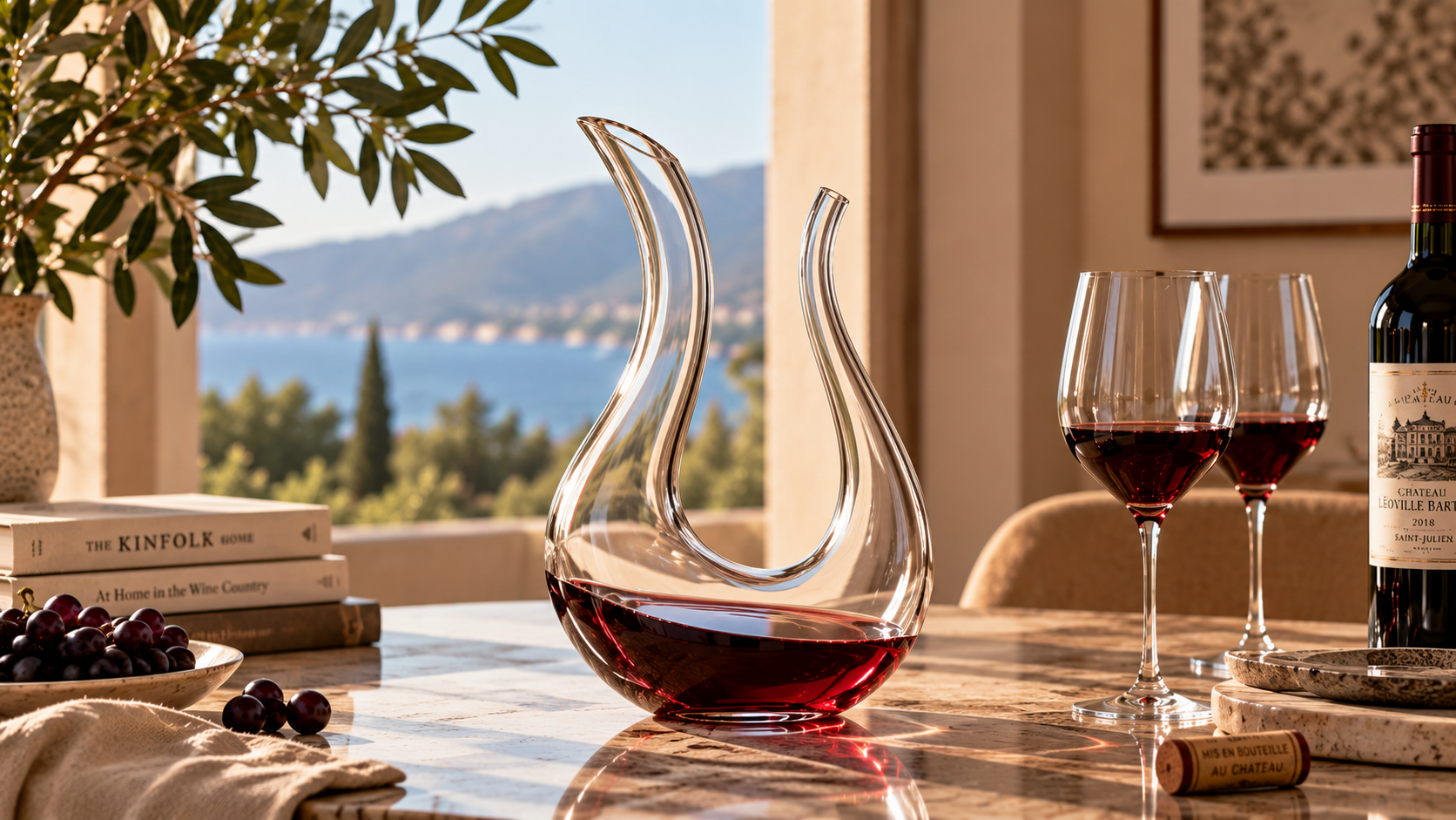 Wine decanter glassware