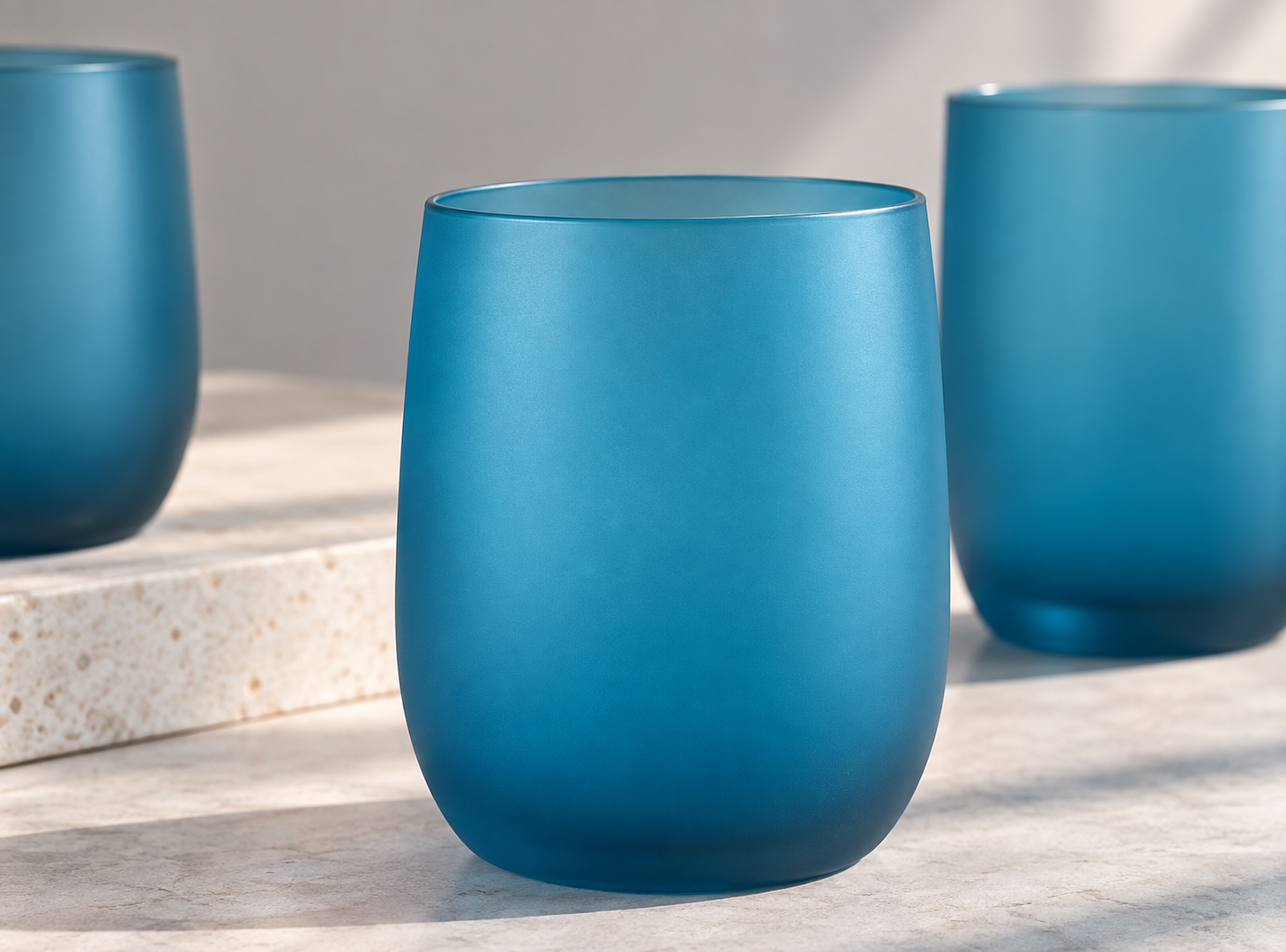 Spray-colored glassware