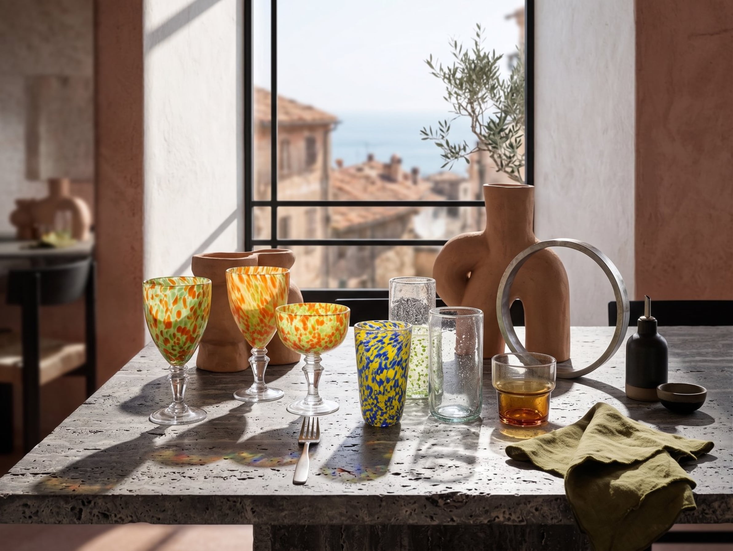 Citrus Tide speckled glass product image