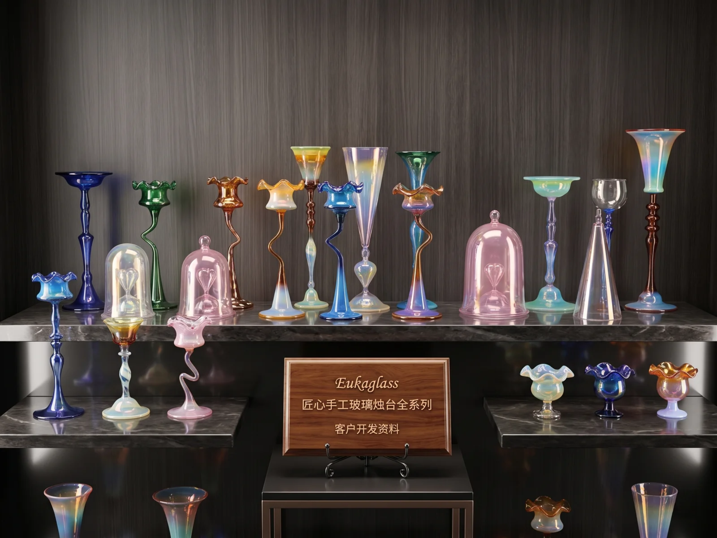 Decorative glass object