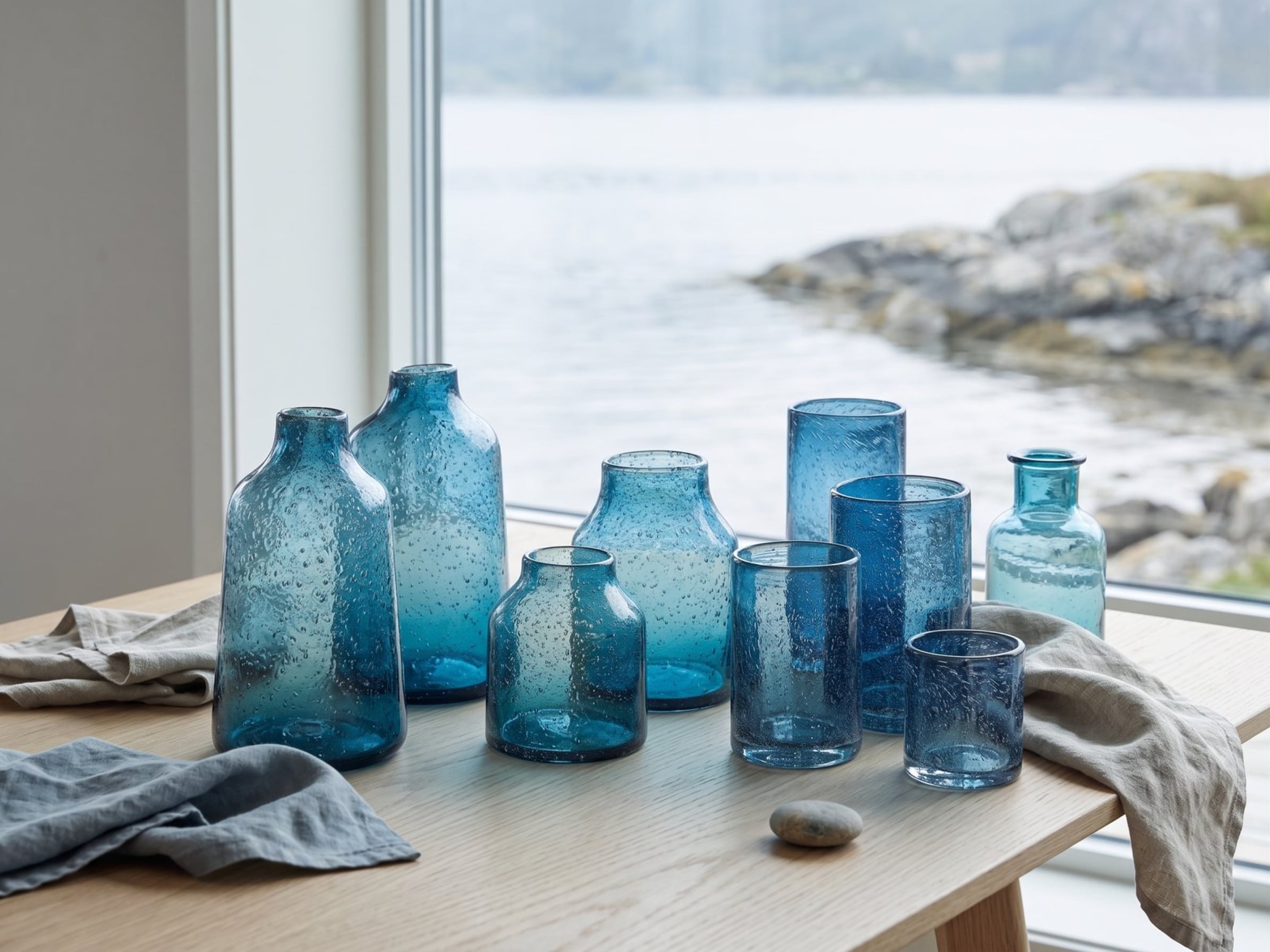 Decorative glass vase