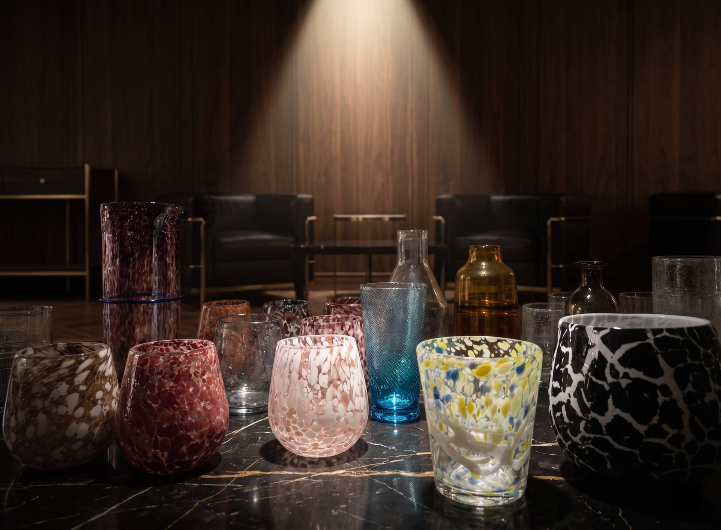 Nocturnal Bloom speckled glass product image